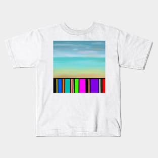 Beach Contrast Painting Kids T-Shirt